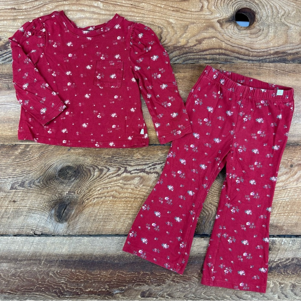 GAP Floral Red Set